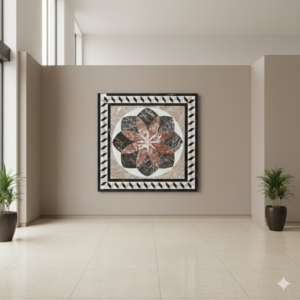 Marmeren Plaat Tafelblad Bloem 1,00 mtr