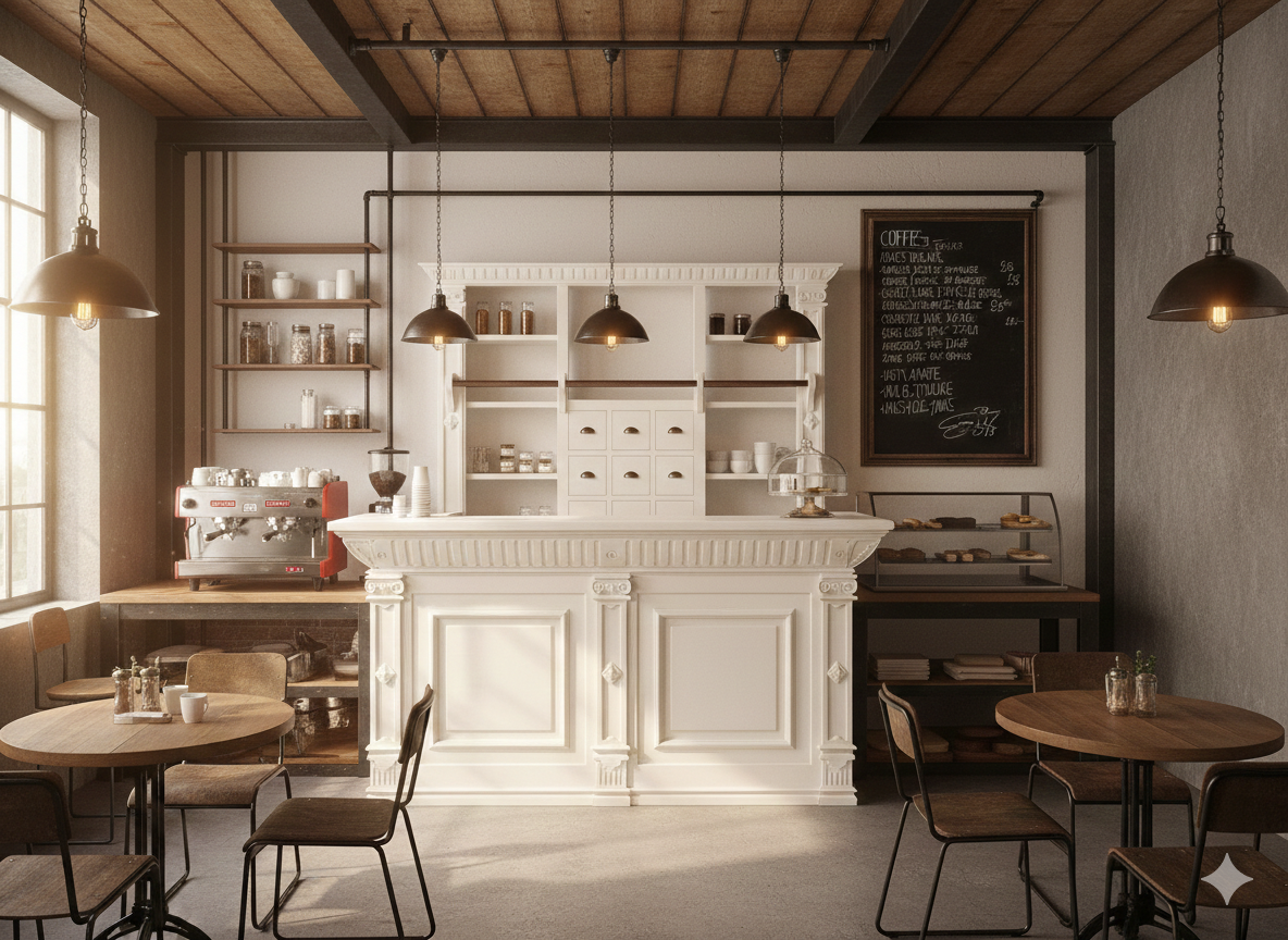 Theke Tresen Regal Bella 2,20 m - Afbeelding 2