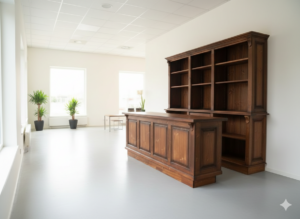 Verkaufsregal & Ladentisch Yvonne Marrón 2,40 m