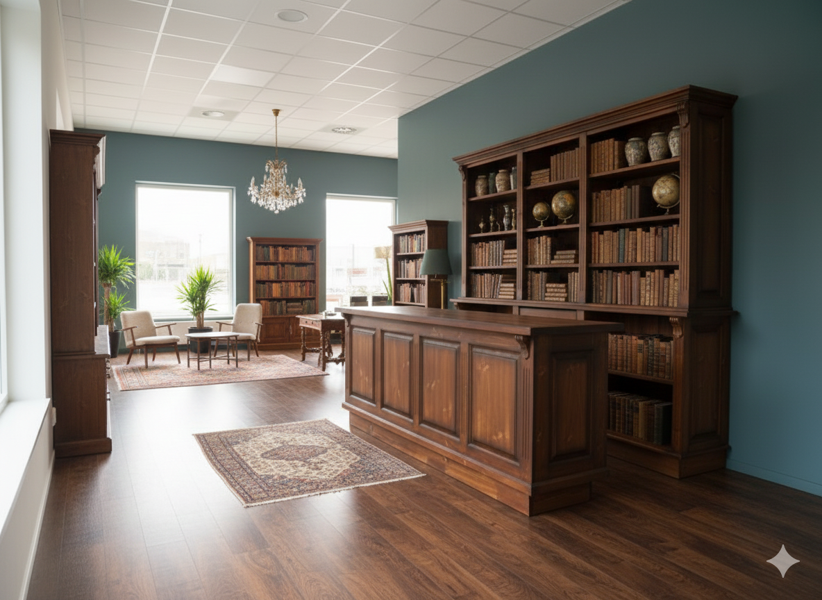 Verkaufsregal & Ladentisch Yvonne Marrón 2,40 m - Afbeelding 2