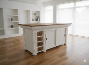 Kücheninsel Theke Teakholz 2,00 m