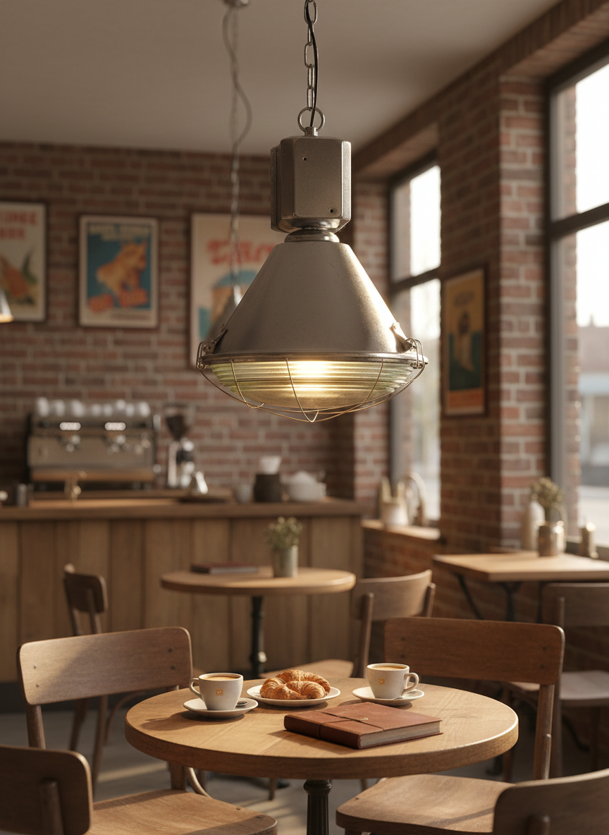 Industrielamp, metaal, Ø 0,50 m - Afbeelding 2