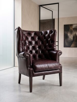 Chesterfield fauteuil zetel bruin