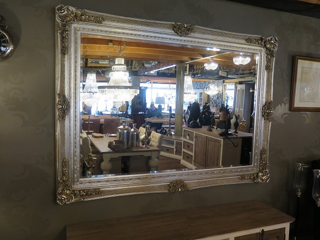 Spiegel Wandspiegel Zilver 2,16 m x 1,57 m - Afbeelding 3