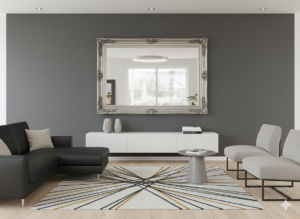 Spiegel Wandspiegel Zilver 2,16 m x 1,57 m