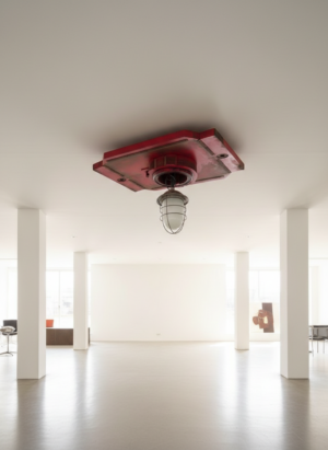 Industrielamp met Plafondelement 0,70 m x 0,99 m