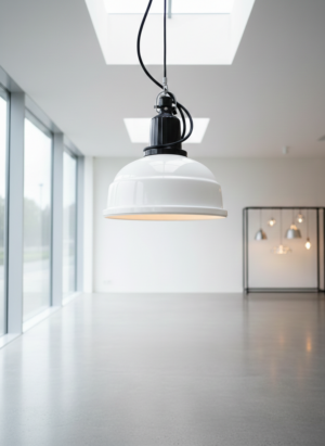 Industriële Lamp Wit Ø 0,32 mtr