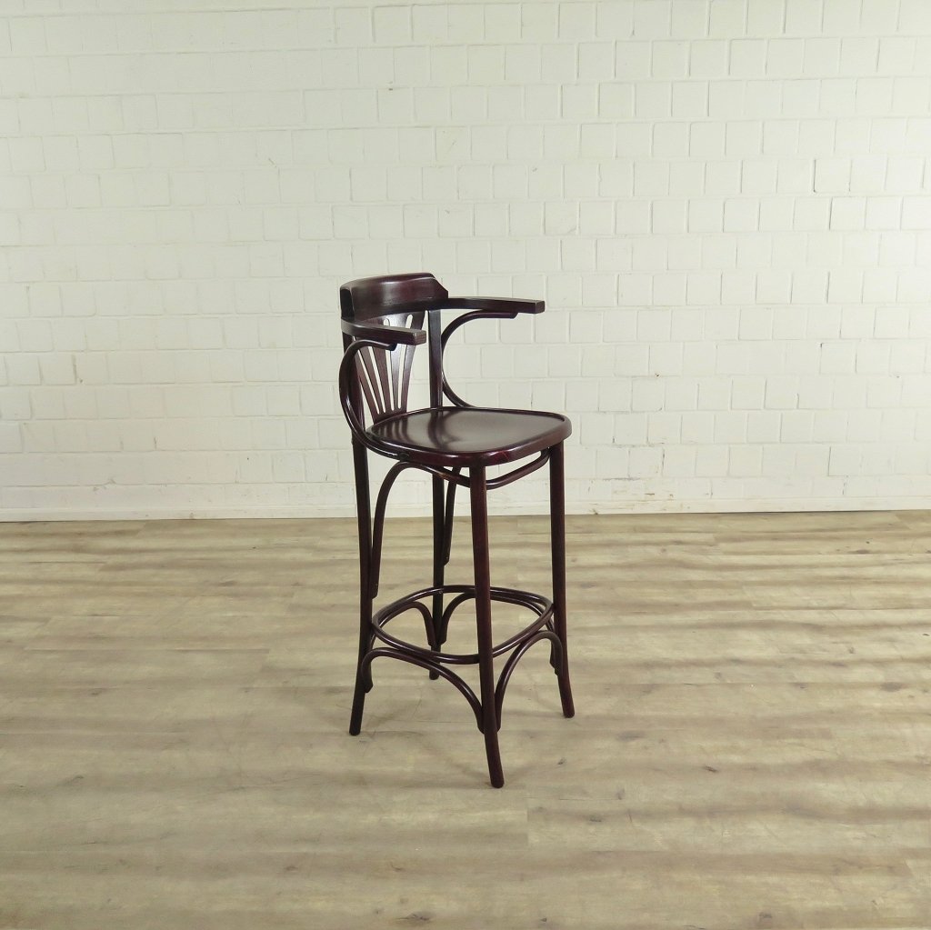 Barkruk met rugleuning Mahonie - Afbeelding 4