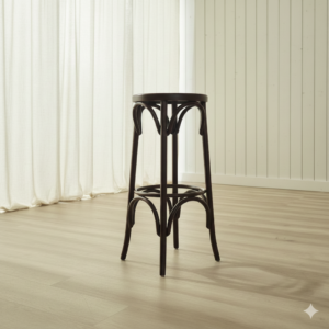 Barkruk Klassiek Notenhout