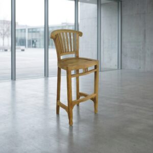 Barkruk Teak met Rugleuning