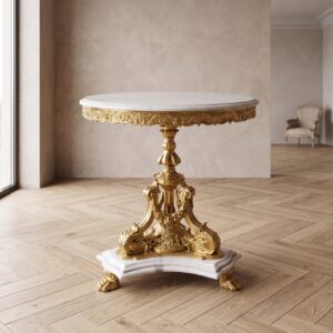 Bijzettafel Barokstijl Ø 0,80 m - 17630E