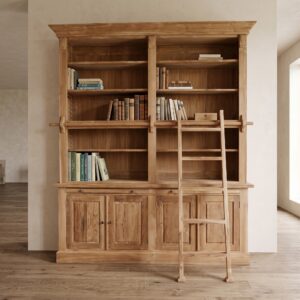 Bibliotheekkast Teak Natuur
