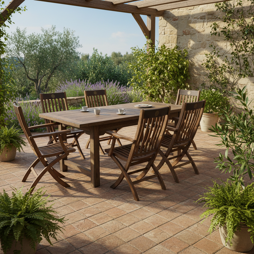 Tuinstoel teakhout - Afbeelding 2