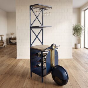 Minibar Wijnrek Scooter 1,75 m - Blauw