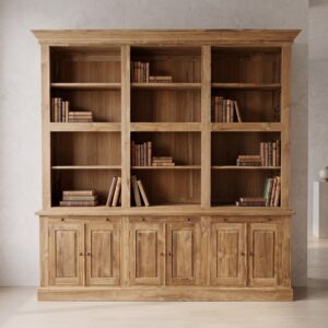 Bibliotheekkast boekenkast Teakhout 2,32 m