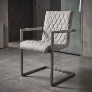Stoel Industrial Design Leer Wit