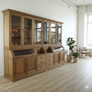 Buffetkast Vitrinekast 3,14 m Teak