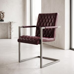Stoel Industrial Design Leder Roodbruin