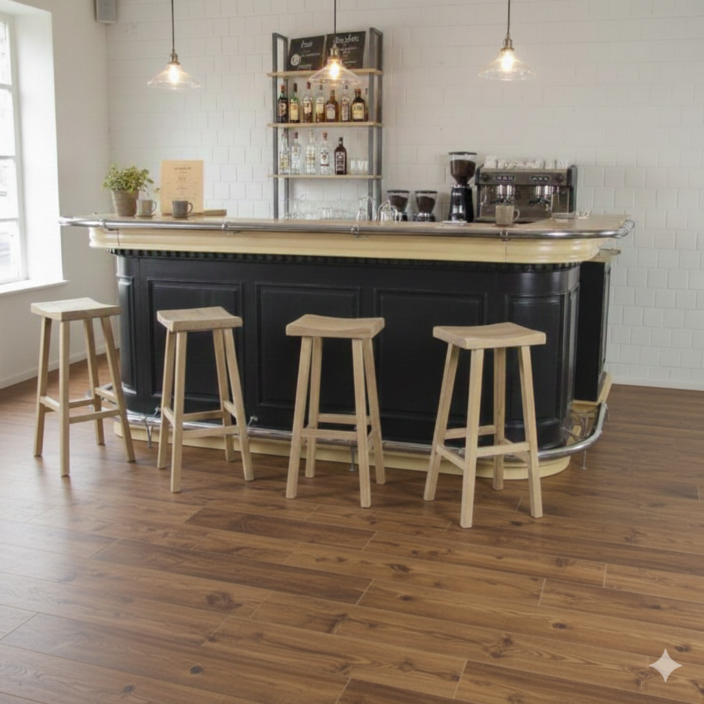 Barkruk Barhocker Teak - Afbeelding 2