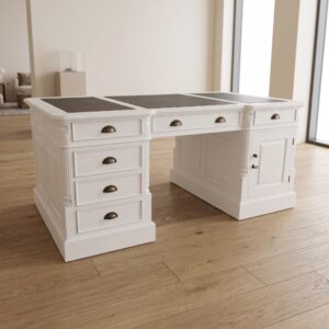 Dubbelzijdig Bureau Teak 1,80 m