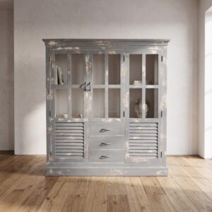 Vitrine Boekenkast Teak 1,45 m