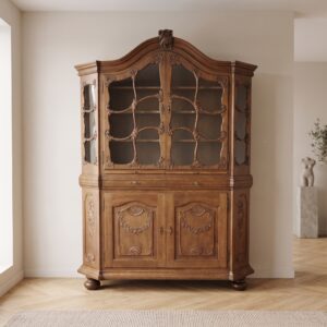 Vitrine Kast Neobarok Eiken