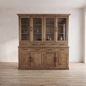 Vitrine Boekenkast Teak 2,12 m