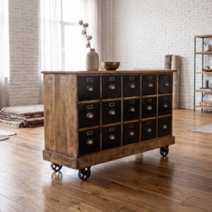 Apothekerskast Sideboard Mangohout 1,40 m