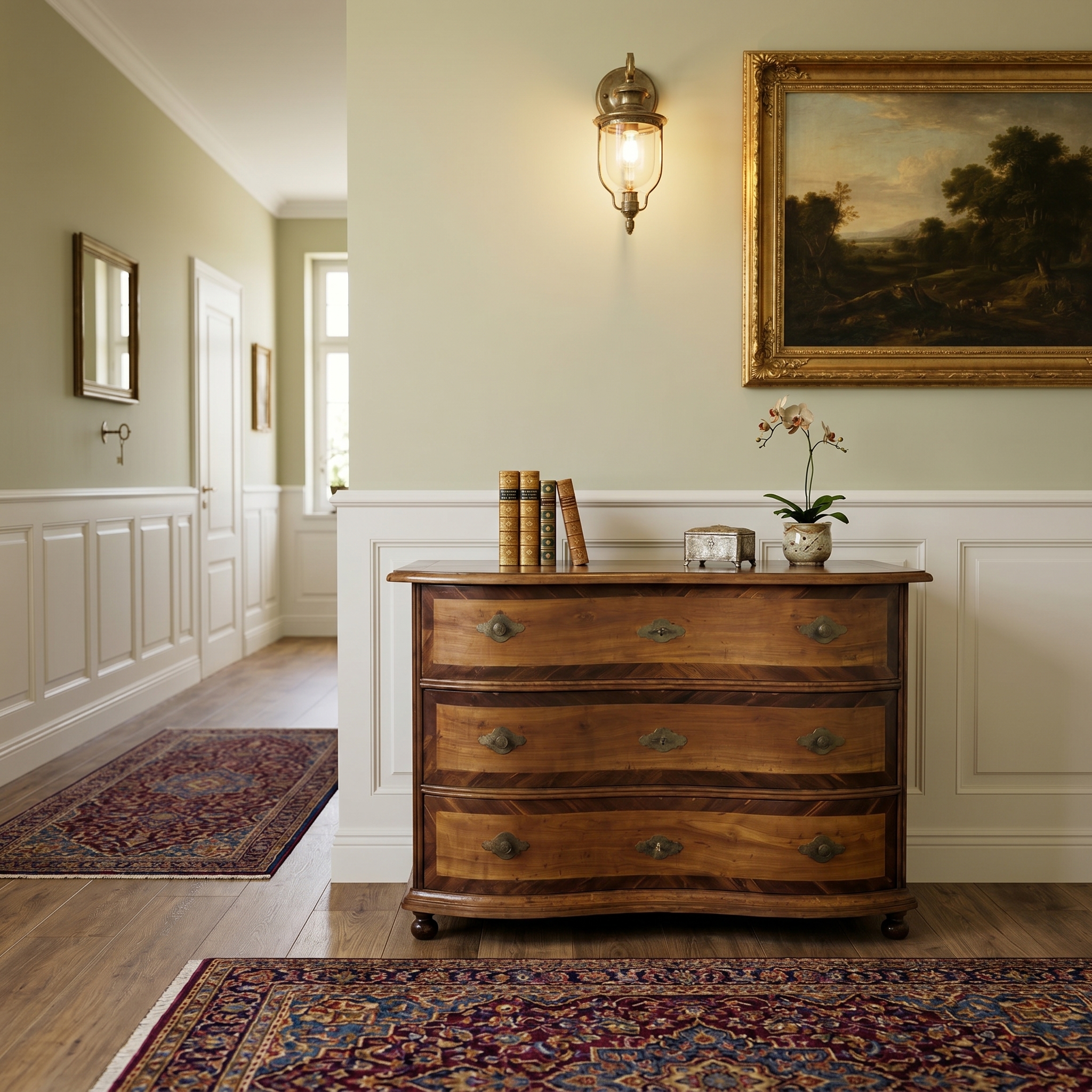Commode Barok 1800 Noten - Afbeelding 2