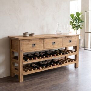 Wijnkast Wijnrek  Teak 1,70 m