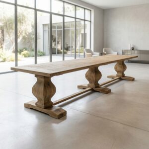 Tafel Eettafel Teak 3,60 m x 1,00 m