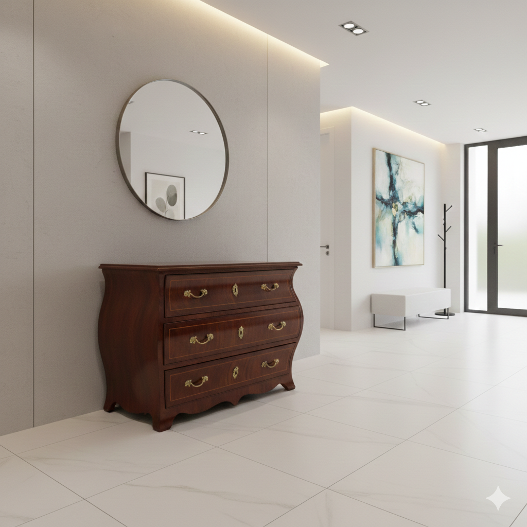 Commode Barok 1790 Mahonie - Afbeelding 2