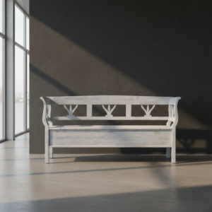 Klepbank Grijs-Blauw 1,96 m Grenen