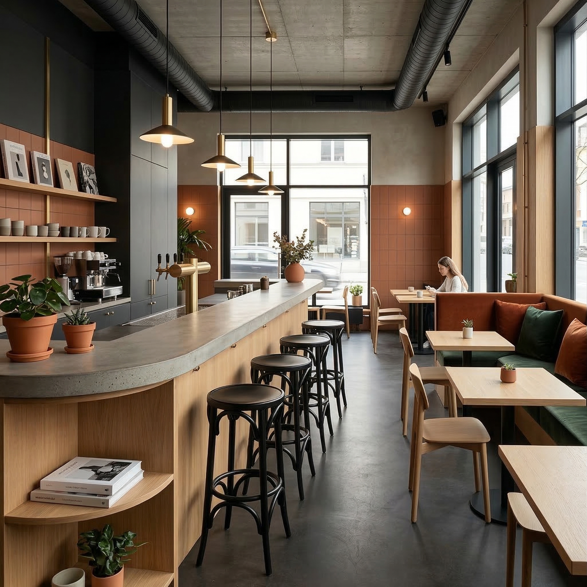 Barkruk Massief Hout Zwart - Afbeelding 2