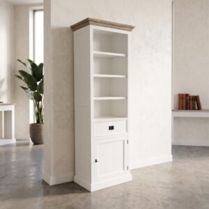 Boekenkast Teak Wit 0,69 m