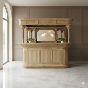 Huisbar teakhout 2,80 mtr