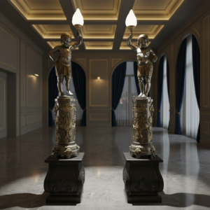 Set Stalampen Orientaals Brons 2,65 m