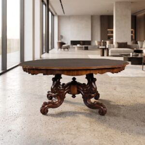 Tafel Nieuw-barok 1970 Mahonie