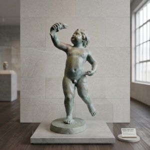 Fontein Jongen met Vis Brons 0,70 m