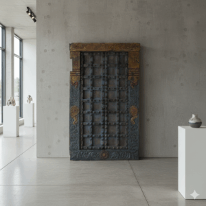 Antieke voordeur ca. 1900 Teak