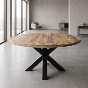 Eettafel Tafel Mangohout Ø 1,50 m