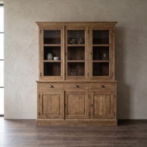 Vitrine Boekenkast Teak 1,70 m