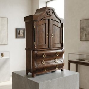 Miniatuur kabinetkast Eiken 0,52 m
