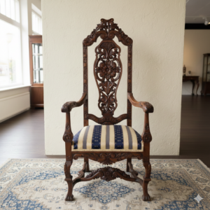 Fauteuil Koningszetel 1900 Eiken