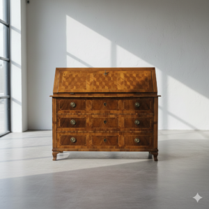 Schuine Klep Secretaire Classicisme 1780 Esdoorn-Pruim