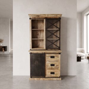 Boekenkast Kast Mangohout 1,00 m
