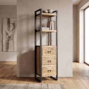 Kast Boekenrek Mangohout 0,55 m