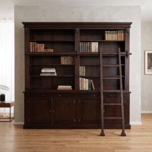 Bibliotheekkast Kast Mahonie 2,40 m