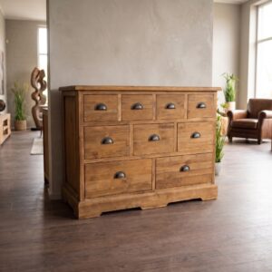 Apothekerskast Ladenkast Teak 1,20 m