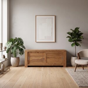TV-Meubel Lowboard Sideboard Teak 1,35 m